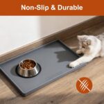 ukeetap Extra Thick Silicone Mat Waterproof with Raised Edge 19” x 12”, BPA Free... - Image 6