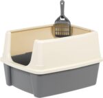 Amazon Basics Large Cat Litter Box with High Sides, Open Top for Easy Access, In... - Image 6