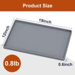 ukeetap Extra Thick Silicone Mat Waterproof with Raised Edge 19” x 12”, BPA Free... - Image 8