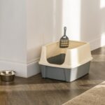 Amazon Basics Large Cat Litter Box with High Sides, Open Top for Easy Access, In... - Image 9
