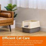 Amazon Basics Large Cat Litter Box with High Sides, Open Top for Easy Access, In... - Image 10