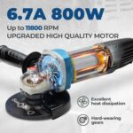 DongCheng Angle Grinder 4-1/2 inch 6.7-Amp Paddle Switch 11800RPM Power Electric... - Image 3