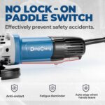 DongCheng Angle Grinder 4-1/2 inch 6.7-Amp Paddle Switch 11800RPM Power Electric... - Image 4