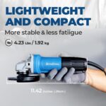 DongCheng Angle Grinder 4-1/2 inch 6.7-Amp Paddle Switch 11800RPM Power Electric... - Image 6