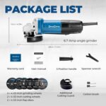 DongCheng Angle Grinder 4-1/2 inch 6.7-Amp Paddle Switch 11800RPM Power Electric... - Image 8