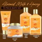 Gifts for Women Gift Basket for Women - 10 Pc Almond Milk & Honey Beauty & Perso... - Image 3