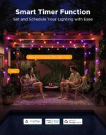 Govee S14 Bulb Outdoor String Lights 2, 96ft Smart RGBIC Warm White Lights with ... - Image 7