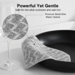7 Pack Metal Dish Cloth, Non Scratch & Odor Steel Wool Scrubber | Reusable & Mul... - Image 7