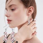 925 Sterling Silver Earrings for Women Diamond Cubic Zirconia Earrings Birthday ... - Image 7