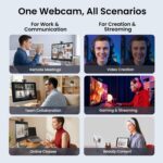 EMEET C960 Ultra 4K Webcam for Mac & PC, 1/1.5" Large Sensor, Metal Body, 0.2s A... - Image 7