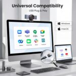 EMEET C960 Ultra 4K Webcam for Mac & PC, 1/1.5" Large Sensor, Metal Body, 0.2s A... - Image 8