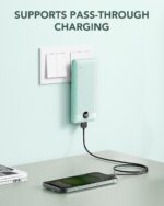 VRURC Portable Charger Built-in Cables and AC Wall Plug, USB C Power Bank 10000m... - Image 3