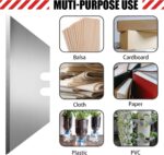 DIYSELF 50 Pack Utility Knife Blades, SK5 Steel Box Cutter Blades with Dispenser... - Image 6
