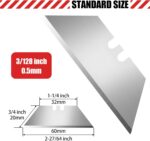 DIYSELF 50 Pack Utility Knife Blades, SK5 Steel Box Cutter Blades with Dispenser... - Image 7