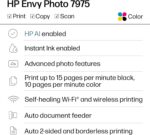 HP Envy Photo 7975 Wireless Color Inkjet Photo Printer, Print, scan, Copy, Easy ... - Image 3