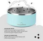 GrandTies Stainless Steel Dog Bowl | Engraved Reusable BPA-Free Insulated Cat & ... - Image 3
