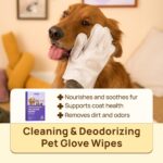 HICC PET Cleaning Deodorizing Glove Wipes for Dogs & Cats, Vet Recommended Hypoa... - Image 3