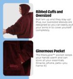THE COMFY Original | From Shark Tank | Patented | Oversized Sherpa Wearable Blan... - Image 6
