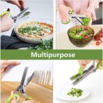 Herb Scissors, X-Chef Multipurpose 5 Blade Kitchen Herb Shears Herb Cutter with ... - Image 5