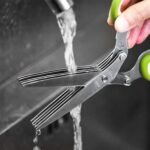 Herb Scissors, X-Chef Multipurpose 5 Blade Kitchen Herb Shears Herb Cutter with ... - Image 8