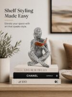 Modern Abstract Reading Figure Unique Home Decor for Bedroom, Desk, Office for F... - Image 5