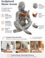 Modern Abstract Reading Figure Unique Home Decor for Bedroom, Desk, Office for F... - Image 7