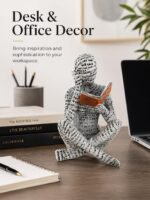 Modern Abstract Reading Figure Unique Home Decor for Bedroom, Desk, Office for F... - Image 8