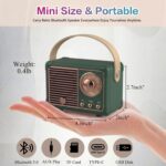Dosmix Retro Bluetooth Speaker, Vintage Decor, Mini Wireless Bluetooth Speaker, ... - Image 4