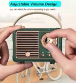 Dosmix Retro Bluetooth Speaker, Vintage Decor, Mini Wireless Bluetooth Speaker, ... - Image 5