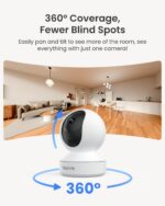 REOLINK 4MP 2K Indoor Camera E1, Plug-in Wireless WiFi 6 Security Camera, 360 De... - Image 7
