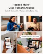 REOLINK 4MP 2K Indoor Camera E1, Plug-in Wireless WiFi 6 Security Camera, 360 De... - Image 8