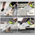 14 in. Pro Hand Saw, 11 TPI Fine-Cut Soft-Grip Hardpoint Handsaw Perfect for Saw... - Image 7