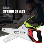 14 in. Pro Hand Saw, 11 TPI Fine-Cut Soft-Grip Hardpoint Handsaw Perfect for Saw... - Image 9