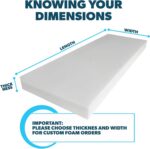 Foamma Custom Cut-to-Size Foam - High & Medium Density Custom Upholstery Foam Cu... - Image 3