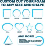 Foamma Custom Cut-to-Size Foam - High & Medium Density Custom Upholstery Foam Cu... - Image 5