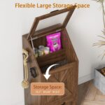 Dog Feeding Station,Dog Food Storage Cabinet,Pet Feeding Station with 2 Elevated... - Image 8