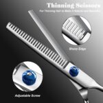 Professional 4 in 1 Dog & Cat Grooming Scissors Kit with Safety Round Tips,Sharp... - Image 6