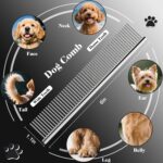 Professional 4 in 1 Dog & Cat Grooming Scissors Kit with Safety Round Tips,Sharp... - Image 7