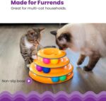 Catstages Tower of Tracks Cat Toy – 3-Level Track Tower with 6 Balls, Interactiv... - Image 5