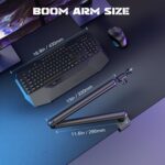 FIFINE Microphone Boom Arm, Low Profile Adjustable Stick Microphone Arm Stand wi... - Image 8