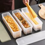 3 Pack Stackable Food Storage Containers - 1500ml (51oz) Fridge Organizer with R... - Image 6
