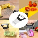 Stainless Steel Onion Holder for Slicing,Onion Slicer Holder,Onion Cutter for Sl... - Image 4