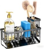 Cisily Sink Caddy Sponge Holder for Kitchen with Brush Holder and Stainless Stee... - Image 9