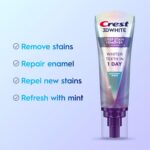 Crest 3D White Deep Stain Remover Toothpaste, Teeth whitening for Adults, 3.1oz,... - Image 3