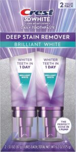 Crest 3D White Deep Stain Remover Toothpaste, Teeth whitening for Adults, 3.1oz,... - Image 14