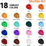 Shuttle Art 18 Colors Acrylic Paint Bottle Set (250ml/8.45oz), Rich Pigmented Bu... - Image 4