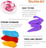 Shuttle Art 18 Colors Acrylic Paint Bottle Set (250ml/8.45oz), Rich Pigmented Bu... - Image 6