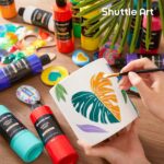 Shuttle Art 18 Colors Acrylic Paint Bottle Set (250ml/8.45oz), Rich Pigmented Bu... - Image 7