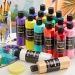 Shuttle Art 18 Colors Acrylic Paint Bottle Set (250ml/8.45oz), Rich Pigmented Bu... - Image 9