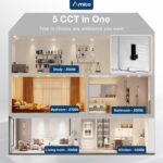 Amico 12 Pack 6 Inch 5CCT Ultra-Thin LED Recessed Ceiling Light with Junction Bo... - Image 3